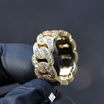 Hip Hop Rock Rings Bling Iced Out