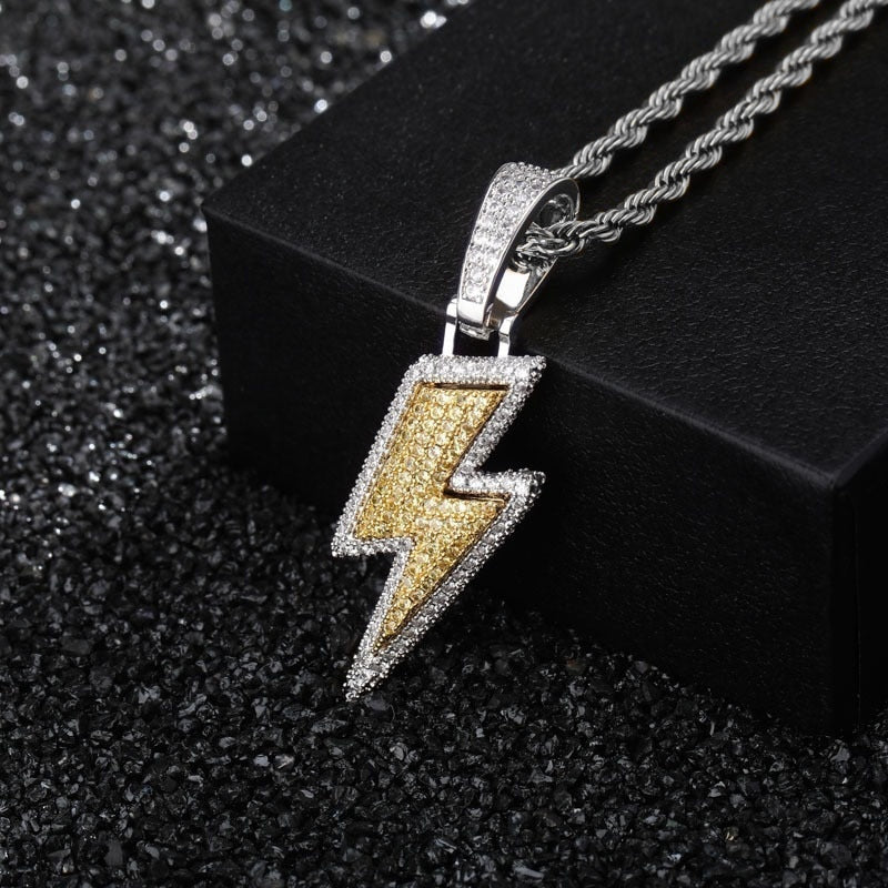 Lightning Necklace Iced Out Chain