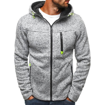 Hooded Jacket Casual Zipper