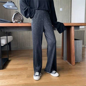 Casual Elastic High Waist Loose Pants