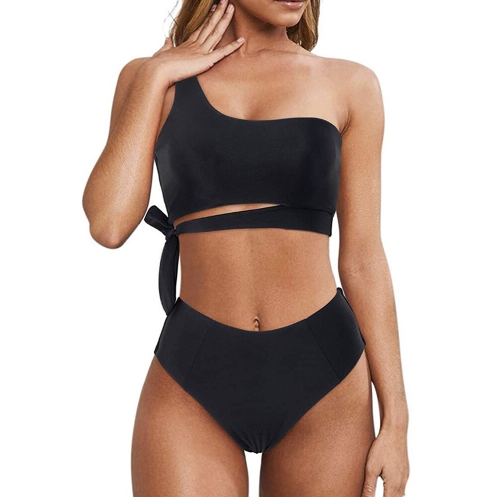 One Shoulder Swimwear Women Swimsuit