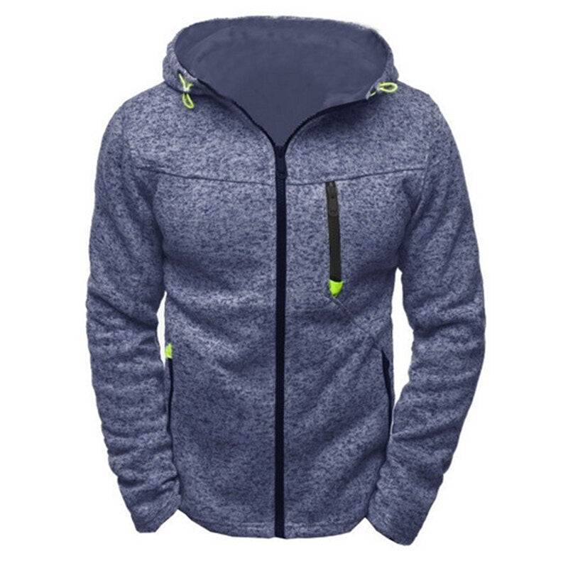 Hooded Jacket Casual Zipper