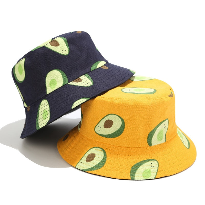 Reversible Avocado Printed Fisherman Hat