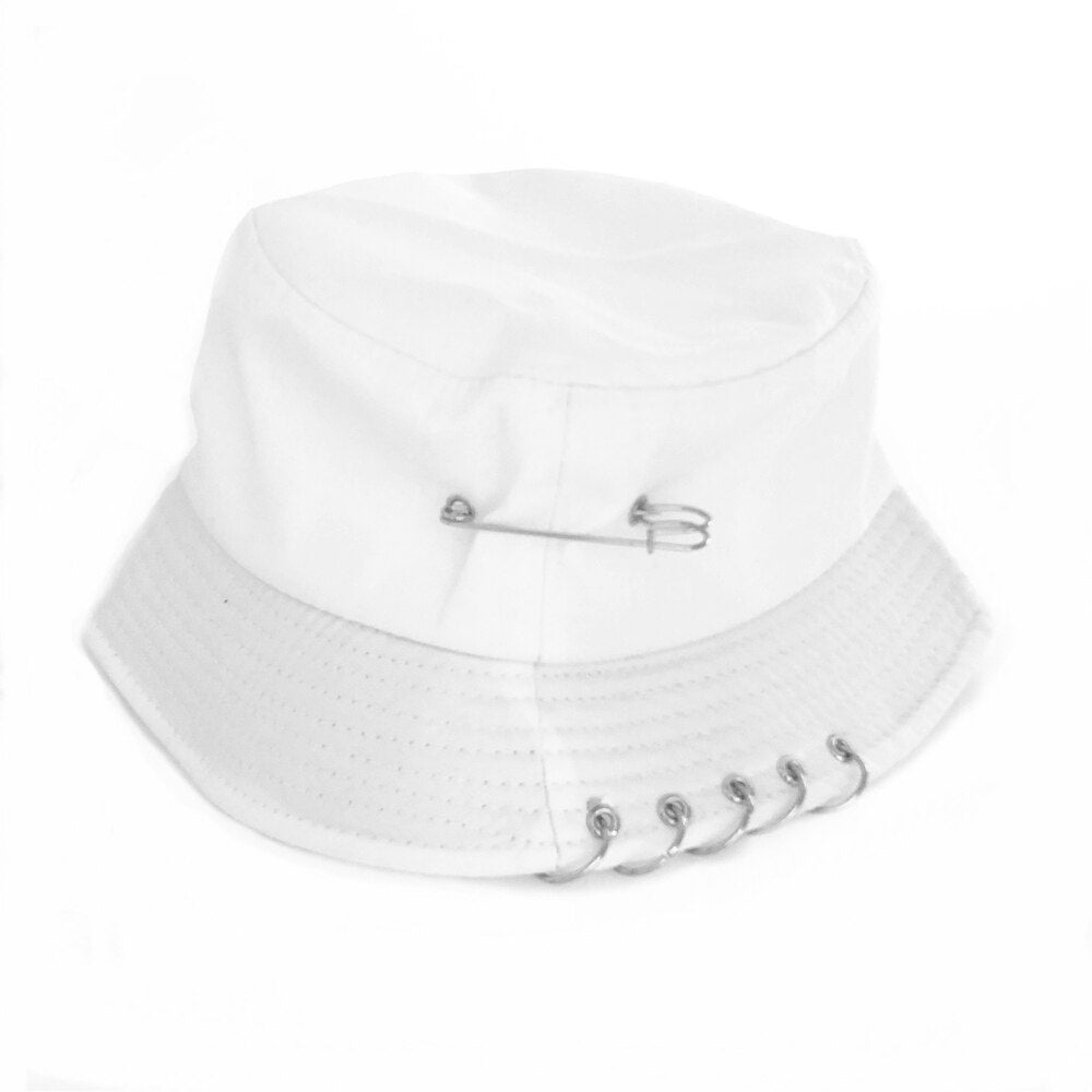 Iron Pin Rings Bucket Hat