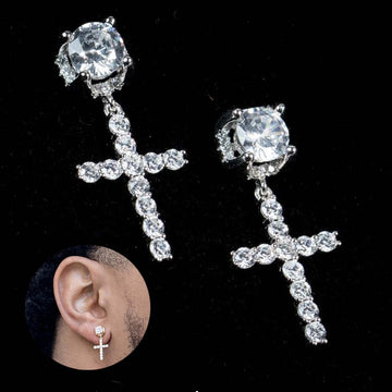 Punk Cross Stud Earrings