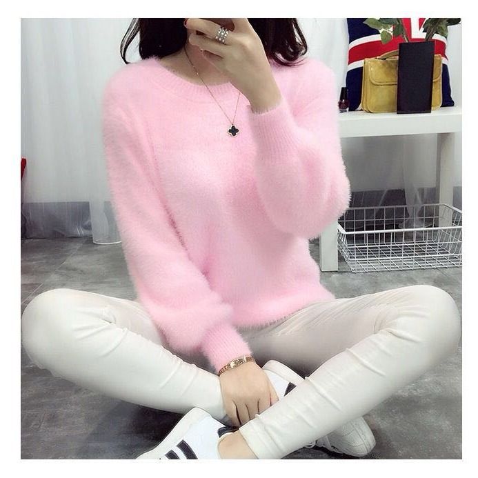 Horse Hairy Loose Thickened Sweater