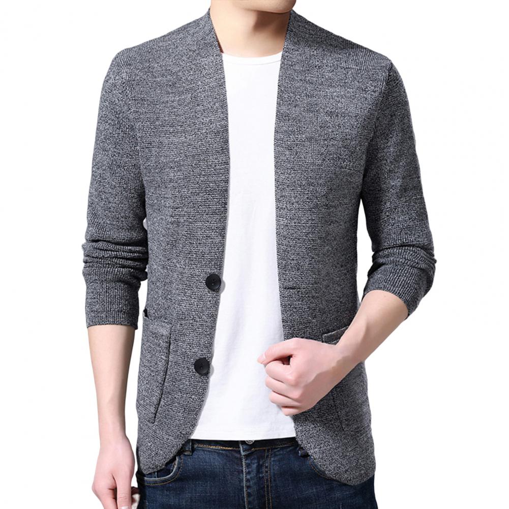 Sweater Coat Single-breasted