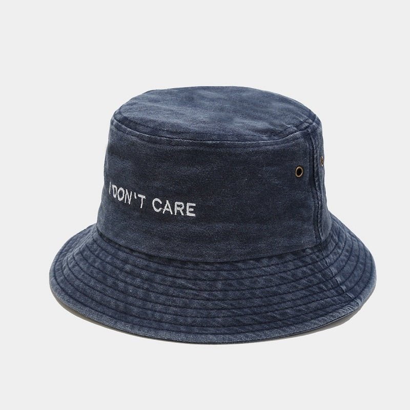 Retro I don't care Bucket hat