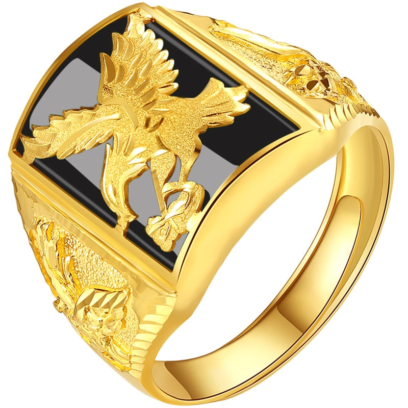 punk rock eagle ring