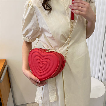 Love Heart Shaped Shoulder Crossbody Bag