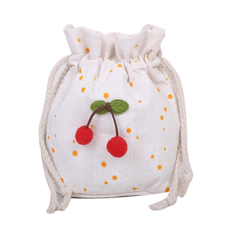 Soft Canvas Cherry Bag