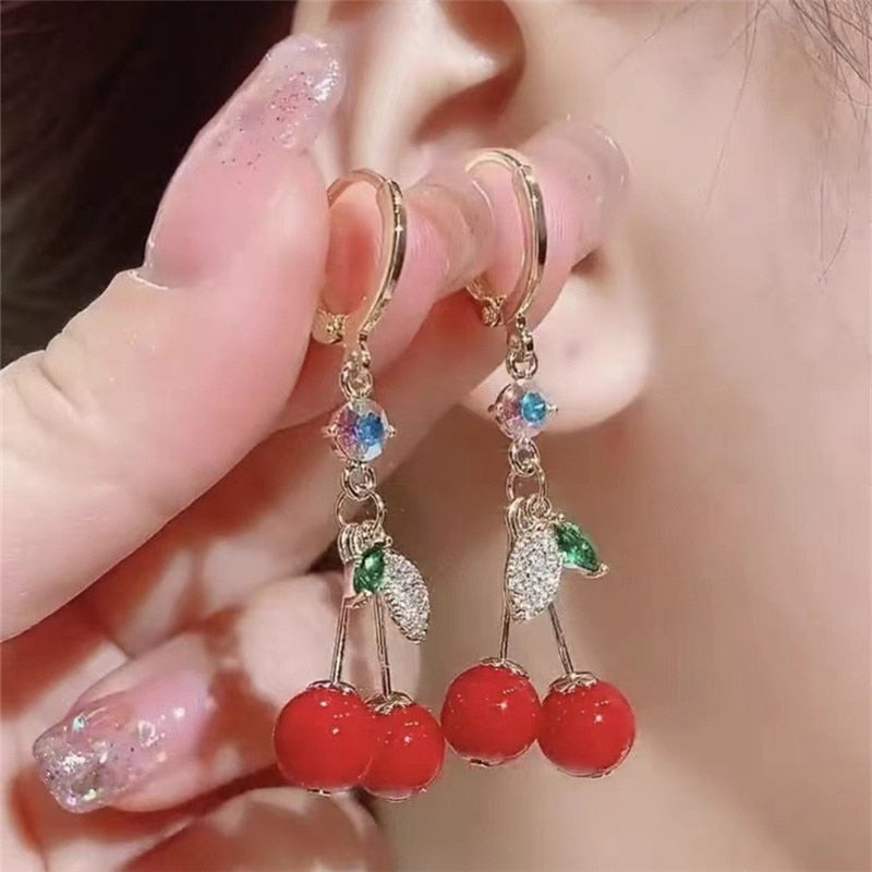 Red Cherry Earrings